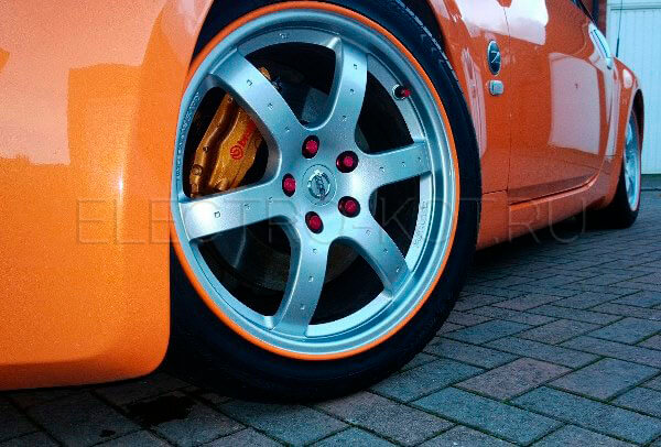 Wheel Pro лента для защиты 4-х дисков оранжевая