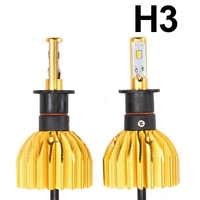 Желтая светодиодная лампа в ПТФ Fog Buster H3 - комплект 2 шт