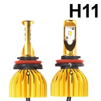 Желтая светодиодная лампа в ПТФ Fog Buster H8 - комплект 2 шт