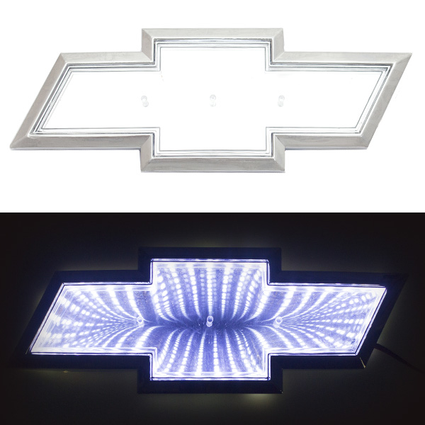 3d светящийся логотип chevrolet