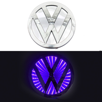3D логотип Volkswagen (Фольксваген) 11х11мм с синей подсветкой