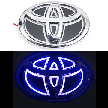 5D логотип Toyota (Тойота) синий 130х90mm