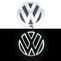 5D логотип Volkswagen (Фольксваген) белый 110мм