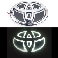 5D логотип Toyota (Тойота) белый 120х80mm