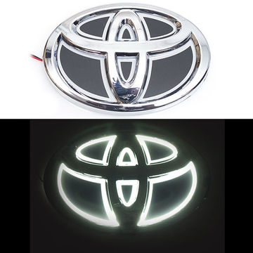 5D логотип Toyota (Тойота) белый 130х90mm
