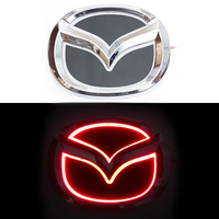 5D логотип Mazda (Мазда) красный 125х100mm