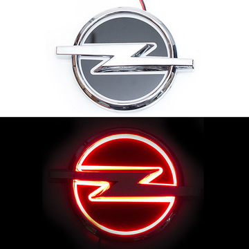 5D логотип Opel (Опель) красный 135х100mm