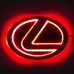 5D логотип Lexus (Лексус) красный 125х90mm