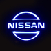 5D логотип Nissan (Нисан) синий 105х90mm