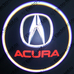 Штатная подсветка дверей с логотипом Acura - Акура - тип 1 - 2 шт