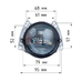 Cветодиодные би-модули Aozoom A19 2024 3 дюйма съемное крепление 5500K 2 шт