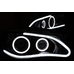 LED Ангельские глазки Cotton SMD 3528 BMW E36/E38/E39/E46 рефлектор комплект - 4 шт