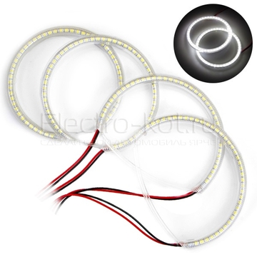 Ангельские глазки LED SMD 3528 Kit White Mazda 3 2003-2009 Комплект - 4 шт