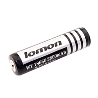 Аккумулятор 18650 литий-ионный с защитой Lomon 2800 mAh 3,7V