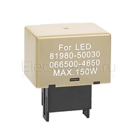 Реле мигания поворотников электронное для LED ламп Toyota CF18 (FLL009, 81980-50030, 066500-4650)