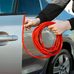 Защита кромки дверей автомобиля армированная 8 метров на 4 двери красная