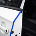 Защита кромки дверей автомобиля армированная 8 метров на 4 двери синяя
