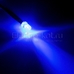Светодиод для подсветки 5 мм с проводом 12 Вольт синий