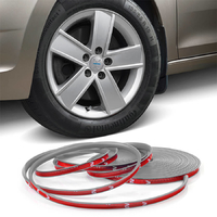 Молдинг защита дисков авто самоклеющийся ElectroKot WheelPro на 4 колеса серый