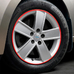Молдинг защита дисков авто самоклеющийся ElectroKot WheelPro на 4 колеса красный