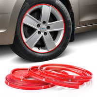 Молдинг защита дисков авто самоклеющийся ElectroKot WheelPro на 4 колеса красный