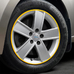 Молдинг защита дисков авто самоклеющийся ElectroKot WheelPro на 4 колеса желтый
