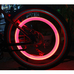 Светящийся колпачок на ниппель колеса автомобиля велосипеда красный 1 шт