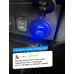 Разъем USB в авто врезной ElectroKot - розетка 2 USB QC3.0 быстрая зарядка синяя подсветка