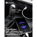 Разъем USB в авто врезной с вольтметром ElectroKot - розетка USB QC3.0 + Type-C PD быстрая зарядка с кнопкой синяя подсветка
