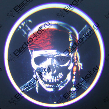 Дверная проекция логотипа Пират