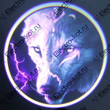 Дверная проекция логотипа Волк