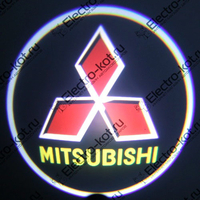 Проектор логотипа Mitsubishi (Митсубиси) Premium 32x19 mm 7W - 2 шт