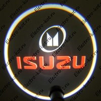 Проектор логотипа Isuzu (Исузу) Premium 32x19 mm 7W - 2 шт