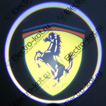 Дверная проекция логотипа Феррари