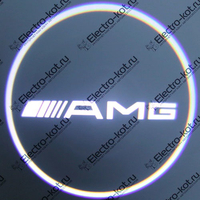 Проектор логотипа AMG (АМГ) Premium 32x19 mm 7W - 2 шт