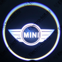 Проектор логотипа Mini Cooper (Мини Купер) Premium 32x19 mm 7W - 2 шт