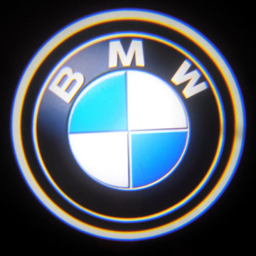 Лазерный логотип в двери автомобиля BMW 5 или 5 плюс поколения