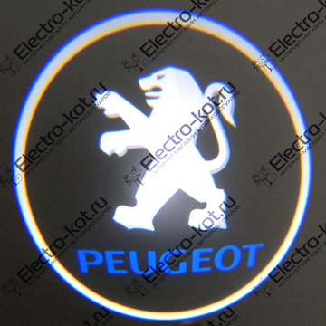 Дверная проекция логотипа Peugeot (Пежо)