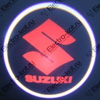 Проектор логотипа Suzuki (Сузуки) красный Premium 32x19 mm 7W - 2 шт