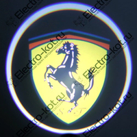 Проектор логотипа Ferrari (Феррари) Premium 32x19 mm 7W - 2 шт