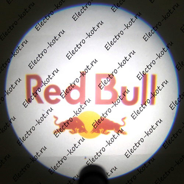 Дверная проекция логотипа Ред Бул