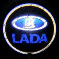 Проектор логотипа Лада ВАЗ (Lada VAZ) Premium 32x19 mm 7W - 2 шт