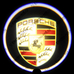 Дверная подсветка штатная с проекцией логотипа Porsche (Порше)