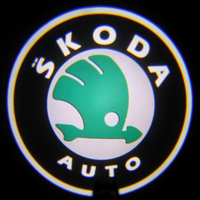 Проекция логотипа Skoda (Шкода) Premium 32x19 mm 7W - 2 шт