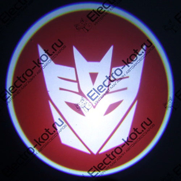Дверная проекция логотипа трансформер