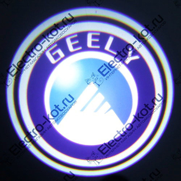 Дверная проекция логотипа Geely (Джили) 