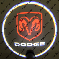 Проектор логотипа Dodge (Додж) Premium 32x19 mm 7W - 2 шт