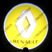 Штатная подсветка дверей с логотипом Renault - Рено - тип 2 - 2 шт