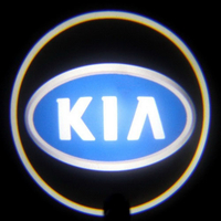 Дверной логотип KIA (КИА) Premium 32x19mm 7W - 2 шт