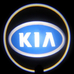 Штатная подсветка дверей с логотипом KIA - КИА - тип 2 - 2 шт